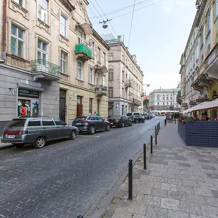 Apartment навпроти вернісажу біля оперного вулиця театральна 26 є балкон та інернет Lviv